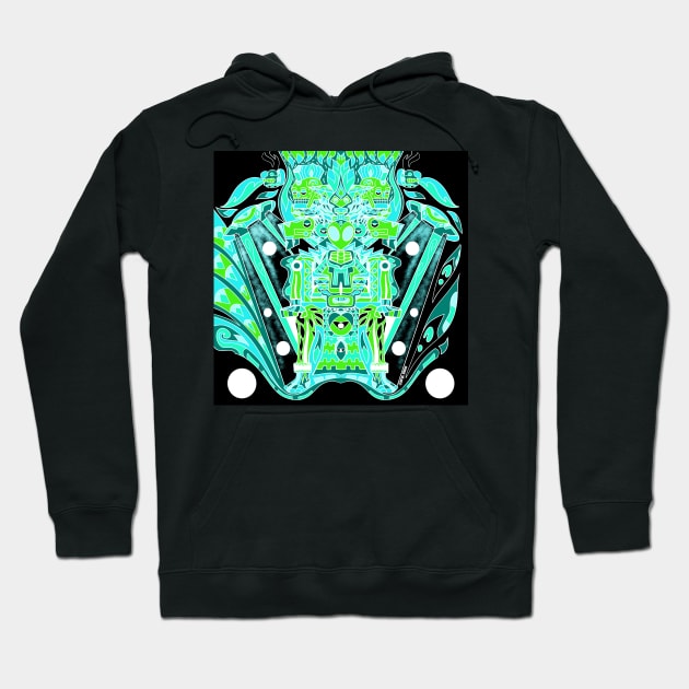 hellfire the mictlan alien ecopop Hoodie by jorge_lebeau